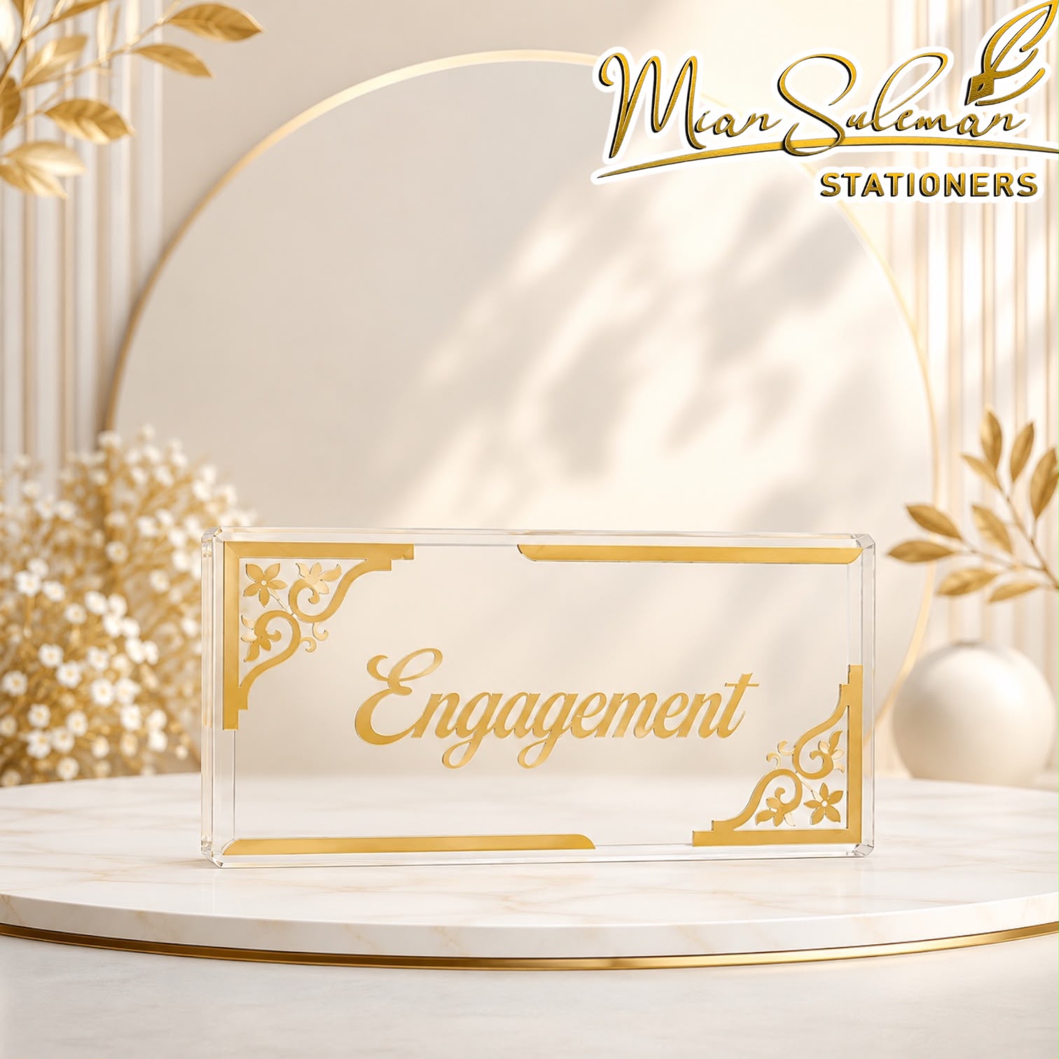 Premium Acrylic Engagement Money Box