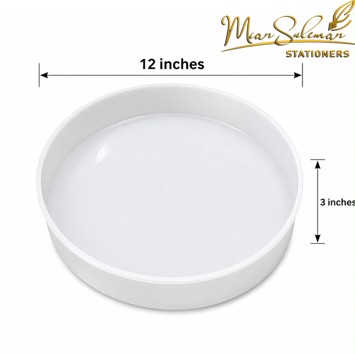 Round Shape Mold 12/12 Inches Depth 3inches for Resin